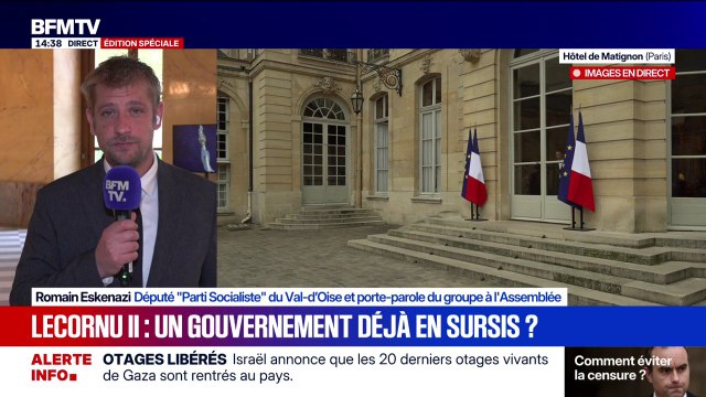 Lecornu II: Nous sommes prêts à assurer une stabilité pour le pays, dans l'intérêt supérieur de la nation, mais au prix de mesures de justice , affirme Romain Eskenazi (PS)
