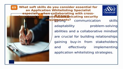 Top 10 Application Whitelisting Specialist Interview Questions and Answers For 2025 | Part 6