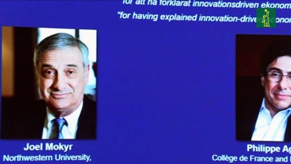 Un trío gana el Nobel de Economía por sus trabajos sobre el crecimiento y la innovación.