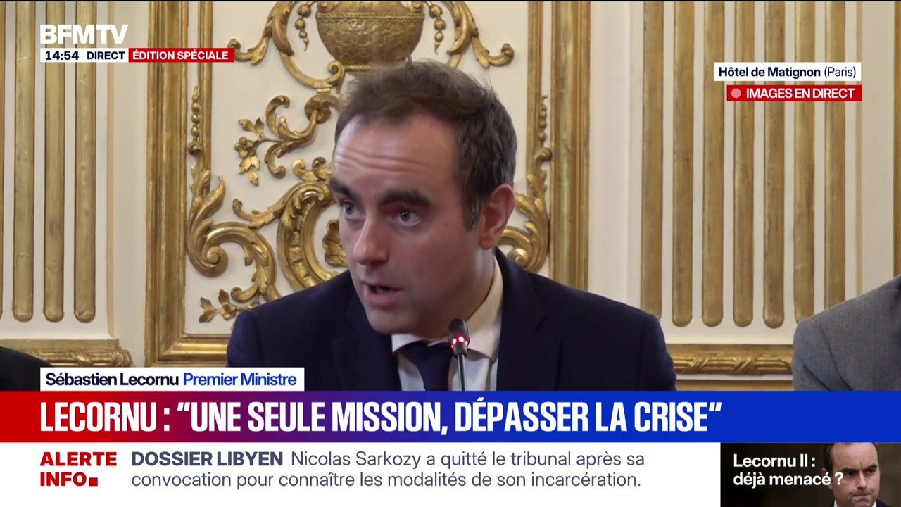 Sébastien Lecornu: "Je souhaite un gouvernement à la tête de la République qui soit un gouvernement de personnalités libres"