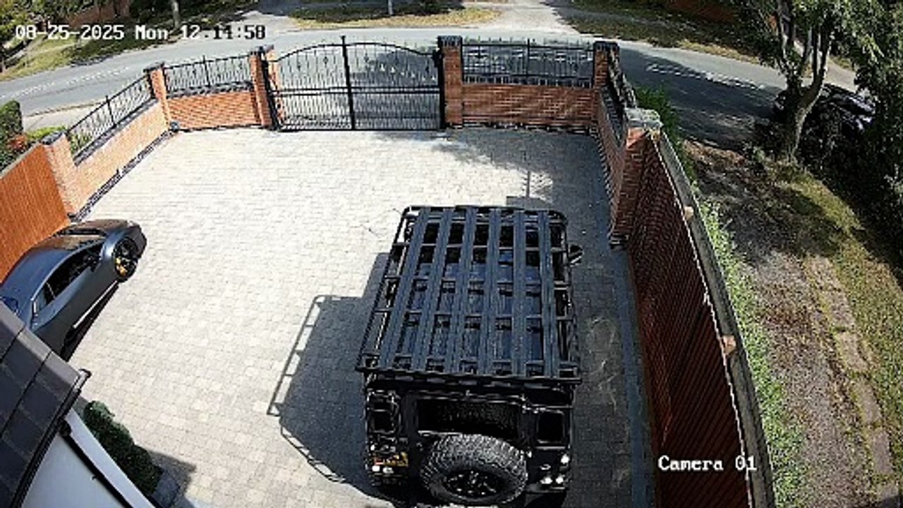 Heart-stopping moment OAP cheats death after driver smashes into her car