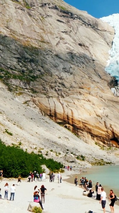 Briksdalsbreen _ The Most Beautiful Place in the World #shorts