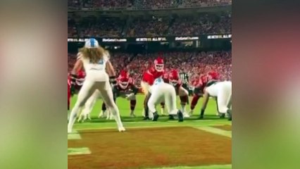 Patrick Mahomes flexed on Brian Branch after scoring a touchdown