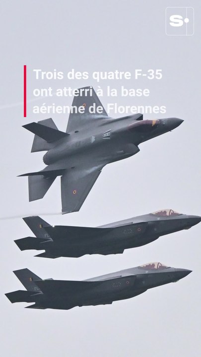 Trois des quatre F-35 ont atterri à la base aérienne de Florennes