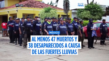 Al menos 64 muertos y 65 desaparecidos en México a causa de las fuertes lluvias