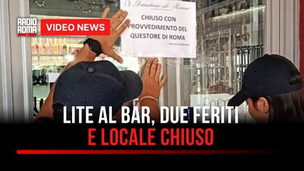 Lite al bar, due feriti e locale chiuso