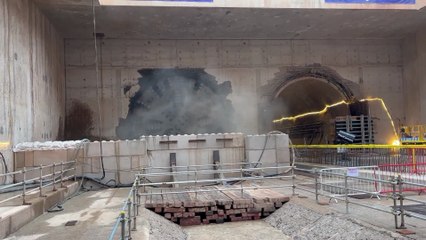 Boring machine breaks through HS2 tunnel