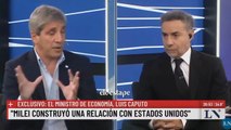 Caputo aseguró que EE.UU. ayudó a la Argentina porque identificó un ataque político del kirchnerismo