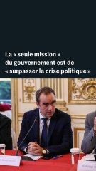 Les premiers mots de Sébastien Lecornu, réuni avec ses nouveaux ministres