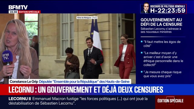 Possible dissolution de l'Assemblée nationale: On n'a jamais peur de retourner devant les électeurs , affirme Constance Le Grip, députée Ensemble pour la République