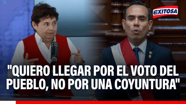 Susel Paredes asegura que no aceptará ser presidente ante eventual salida de José Jerí: Quiero llegar por el voto popular