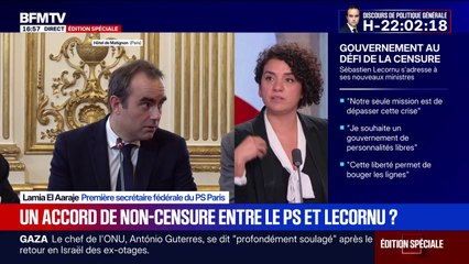 Gouvernement Lecornu 2: "Il n'y a aucun deal entre les socialistes et cette espèce d'ombre qui essaie de survivre de la Macronie", affirme Lamia El Aaraje, première secrétaire fédérale du PS Paris