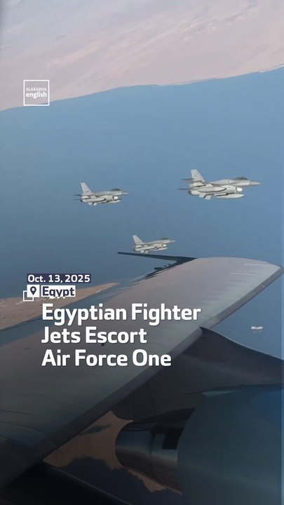 Egyptian Fighter Jets Escort Air Force One