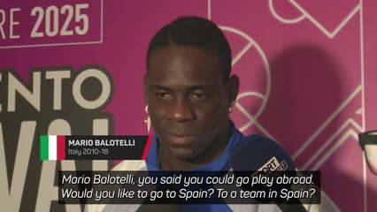 Balotelli opens up about future plans in football