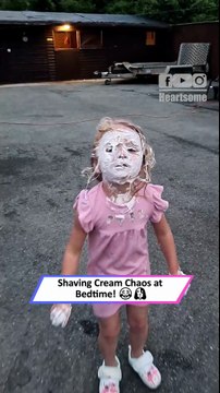 Caught Red-Handed! Kids Turn Shaving Cream Into Total Chaos 😂|| Heartsome 💖