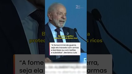 Lula diz que fome é ‘irmã da guerra’