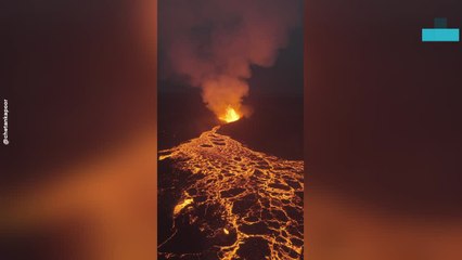 Powerful Icelandic Volcano Eruption