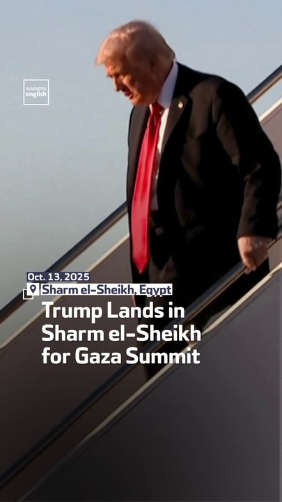 Trump Lands In Sharm el-Sheikh For Gaza Summit