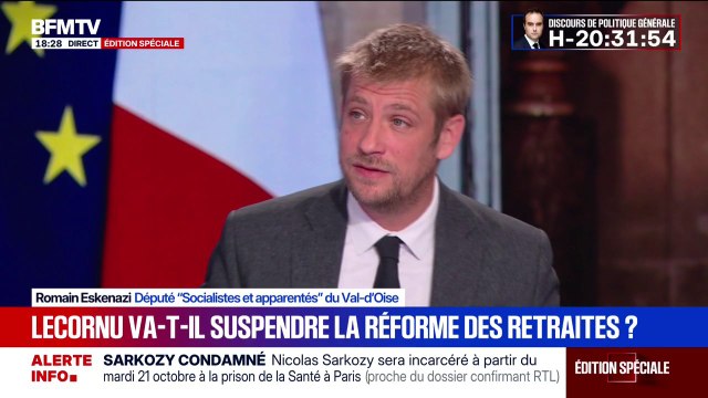 Je ne souhaite pas la dissolution pour des raisons politiques et budgétaires , déclare Romain Eskenazi, député du groupe Socialistes et apparentés du Val-d'Oise