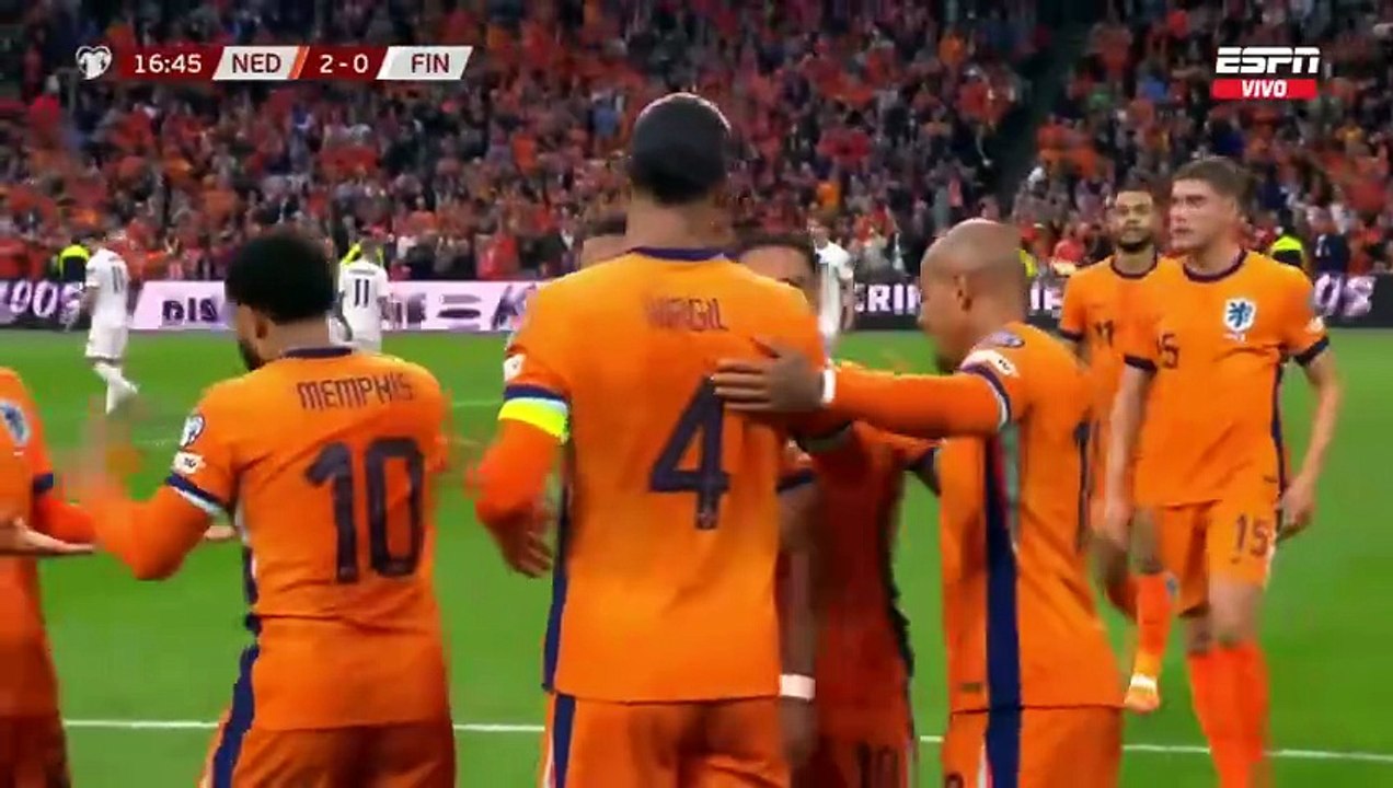 Países Bajos 4-0 Finlandia | Resumen | Eliminatorias Europeas
