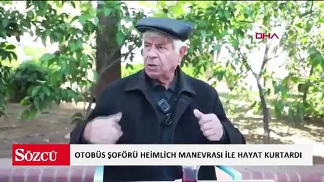 Aydın’da otobüs şoförü Heimlich manevrası ile hayat kurtardı; o anlar kamerada