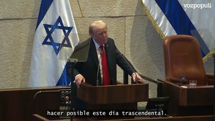 Trump alaba su plan de paz como el "amanecer histórico de un nuevo Oriente Próximo"