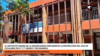 El Instituto Madre de la Misericordia implementa la restricción del uso de celulares las aulas