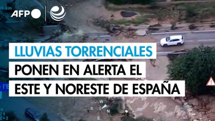 Lluvias torrenciales ponen en alerta el este y noreste de España