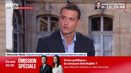 Gouvernement Lecornu: "Tout ce qu'on pourra faire pour censurer Sébastien Lecornu, on le fera. Il faut arrêter cette blague", dit Aleksandar Nikolic, député européen et porte-parole du RN
