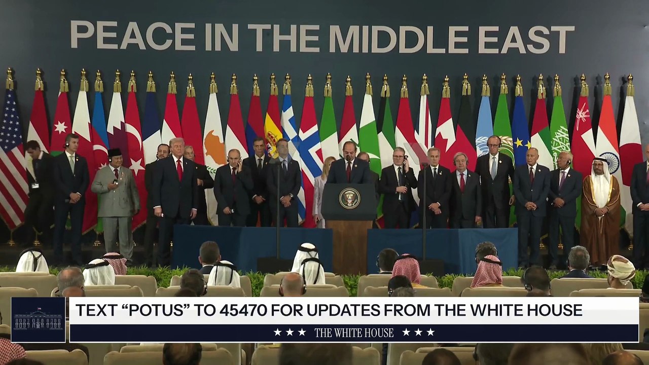 USA - President Trump Delivers Remarks to World Leaders (13.10.25)