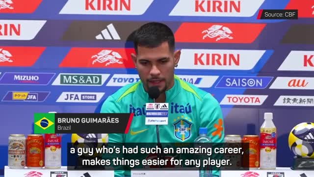 Bruno Guimaraes praises 'leader' Casemiro