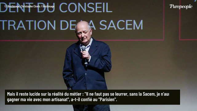 Sans la Sacem, je n'aurais pas pu gagner ma vie : Un grand nom de la chanson française avoue vivre confortablement