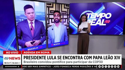 Lula se encontra com Papa Leão XIV no Vaticano e celebra saída do Mapa da Fome | TEMPO REAL