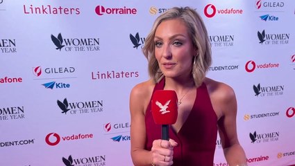 Amy Dowden makes breast cancer pledge at Women of the Year Awards