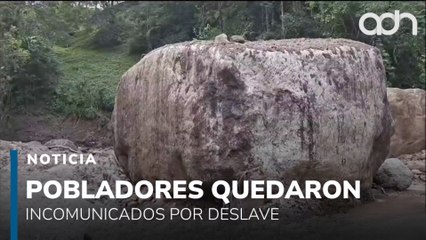 Habitantes incomunicados por derrumbe en Hidalgo