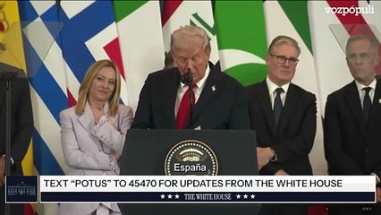 Trump interpela a Sánchez por el gasto en defensa: "¿Estáis ya trabajando con el tema del PIB?"