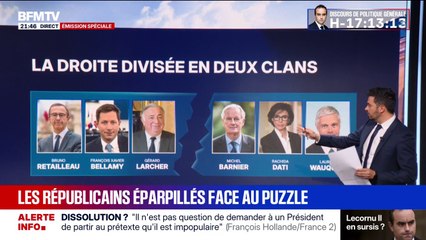 Dissolution, présence de membres du parti au gouvernement... Les Républicains divisés en deux camps