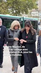 Brigitte Macron lit la dictée pour une noble cause