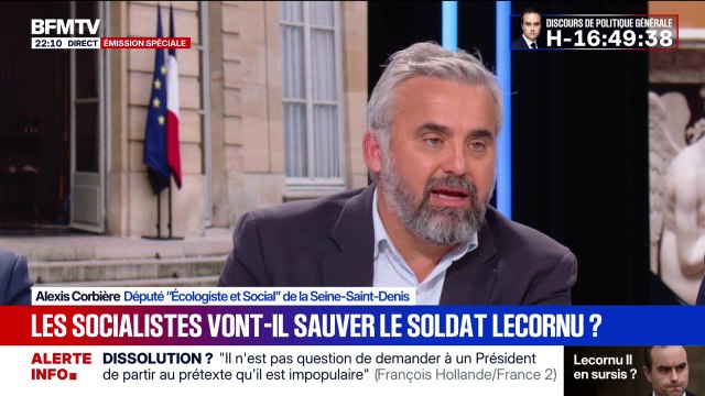 Nouveau gouvernement: pour Alexis Corbière, député (Écologiste et Social), accompagner une apparence de stabilité peut accélérer l'instabilité