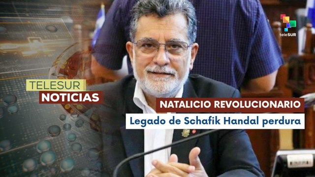 Militancia de El Salvador conmemoró el natalicio de Schafik Handal