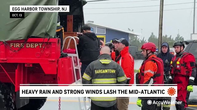 Rescue crews jump into action as floodwaters surge in New Jersey