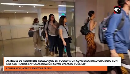 Las actrices Romina Richi y Alejandra Radano realizaron un conversatorio gratuito en Posadas