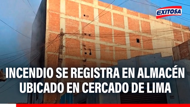 Incendio se registra en almacén ubicado en Cercado de Lima: Bomberos atienden emergencia