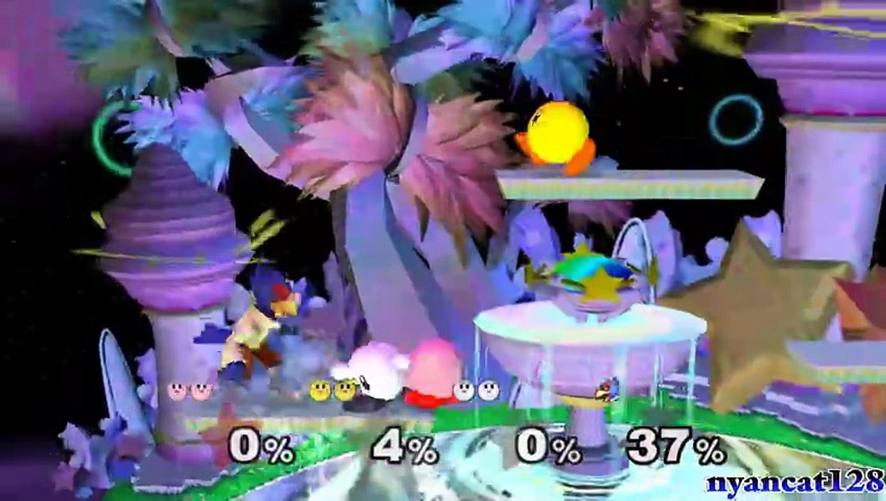 Super Smash Bros. Melee Crazy Mod Request: 3 Tiny Kirbys vs. Falco