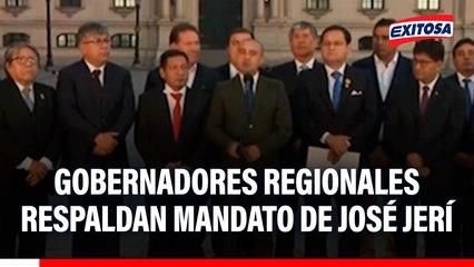 Gobernadores regionales respaldan mandato de transición tras reunión con José Jerí
