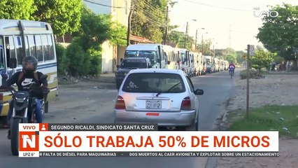 MICROS SOLO TRABAJAN EL 50% POR CRISIS DE COMBUSTIBLE