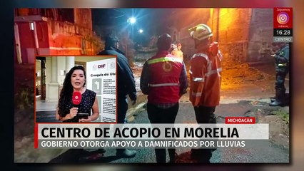 En Morelia, instalan centro de acopio para damnificados por lluvias