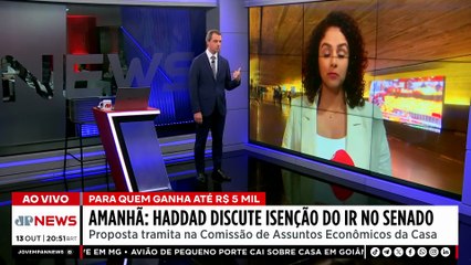Fernando Haddad discute isenção do Imposto de Renda no Senado nesta terça (14)