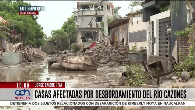 Poza Rica y Álamo enfrentan momentos difíciles por el desbordamiento del río Cazones