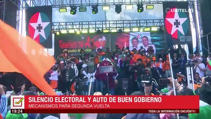 Segunda vuelta: ¿Desde cuándo rige el silencio electoral en Bolivia? Esto dice el TSE